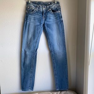 Miss me skinny low rise jeans